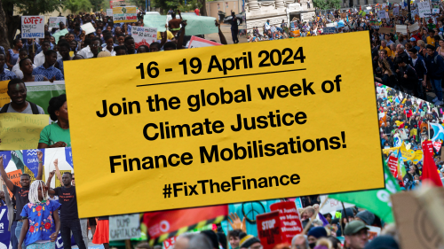 Join the #FixTheFinance week of mobilisations 16-19 April